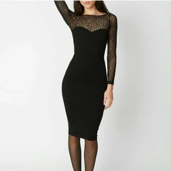 American apparel sheer midi bodycon dress, small - Picture 2 of 13